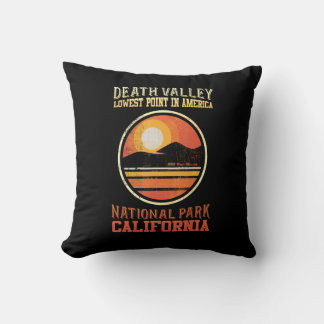 Vintage Familjesemester Resa Death Valley Vandring Kudde