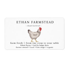 vintage Family Chicken Farm Business Fraktsedel