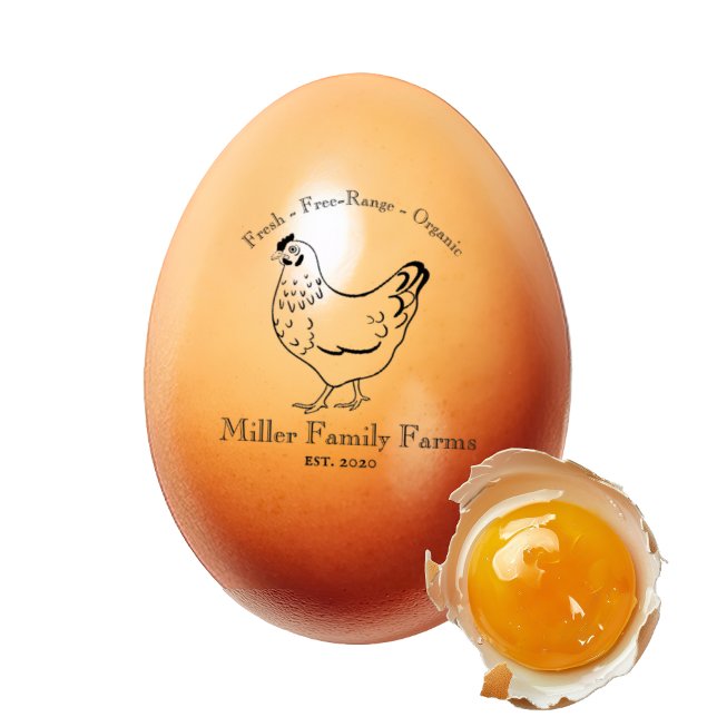 Vintage Family Farm Chicken Egg Carton Stämpel (Skapare uppladdad)