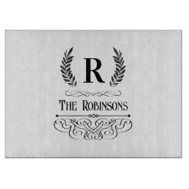 Vintage Family namn och Monogrammed enkel anpassni