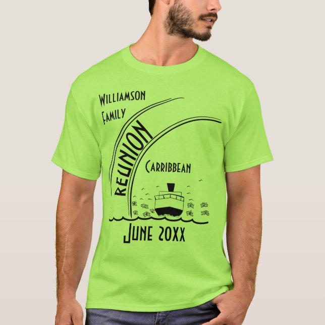 Vintage Family Reunion Cruise T Shirt (Framsida)