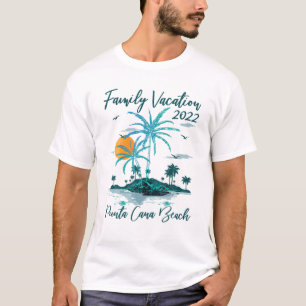 Vintage Family Vacation 2022 Dominican Punta Cana T Shirt