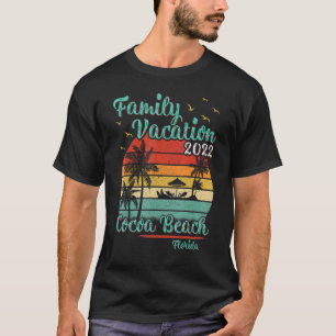 Vintage Family Vacation 2022 Florida Cocoa Beach T Shirt