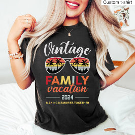 Vintage Family Vacation Skapar minnen tillsammans T Shirt