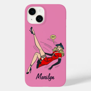 Vintage fantastisk blond glamourflicka retro pinup