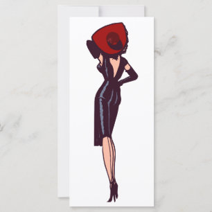 Vintage fantastisk glamourflicka retro pinup