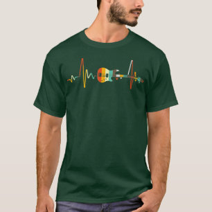 Vintage Fantastisk Guitar Heartslag Musician Music T Shirt