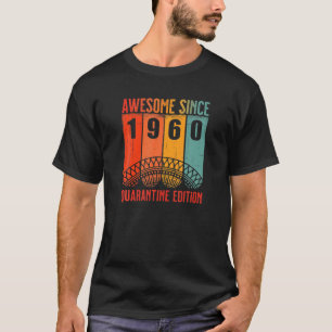 Vintage Fantastisk sedan 1960 födelsedag 60 kvarte T Shirt