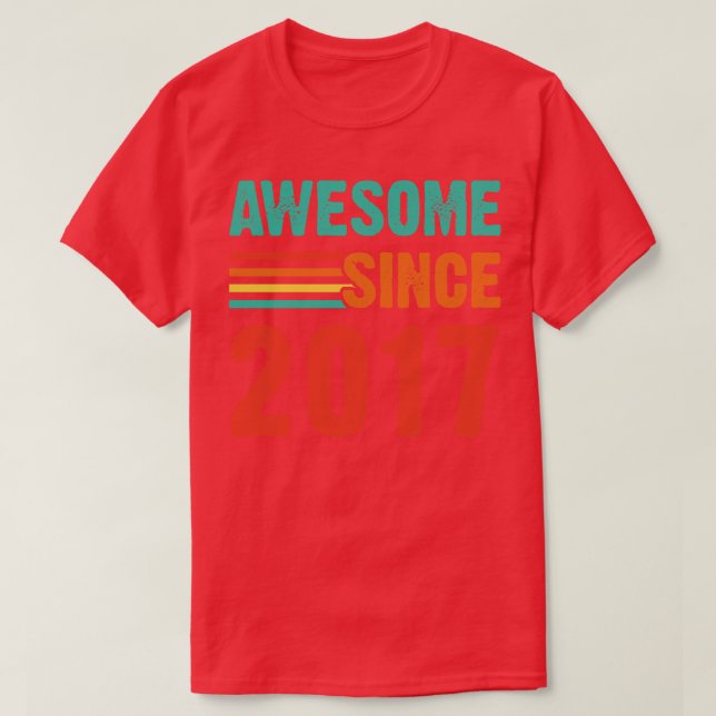 Vintage Fantastisk sedan 2017 T Shirt (Design framsida)