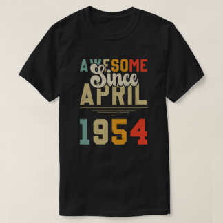 Vintage Fantastisk Sedan april 1955 Födelsedag 69: T Shirt