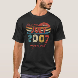 Vintage Fantastisk Sedan juli 2007 Ursprunglig del T Shirt