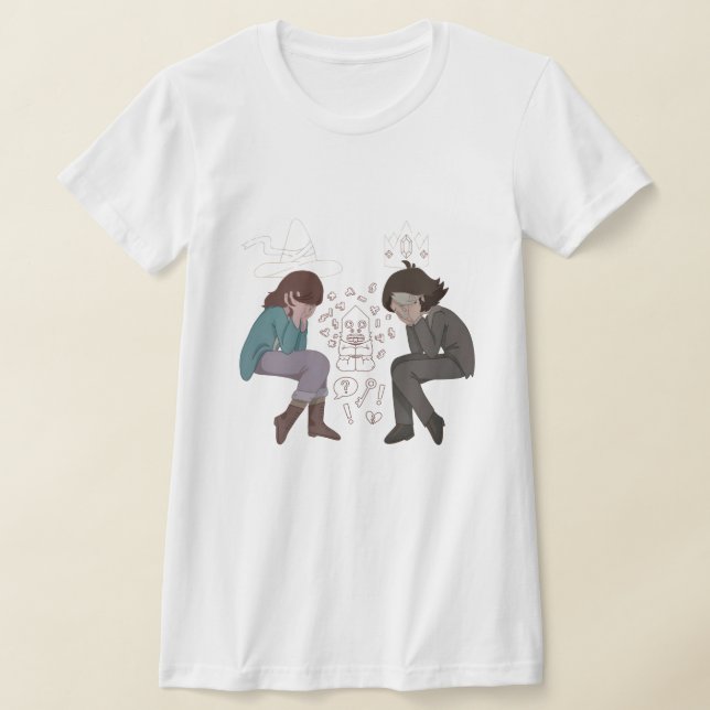 Vintage Fantasy Berättelse  T Shirt (Laydown)