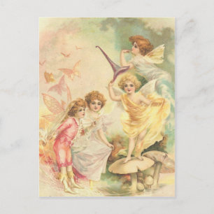 Vintage Fantasy Sagor Vykort
