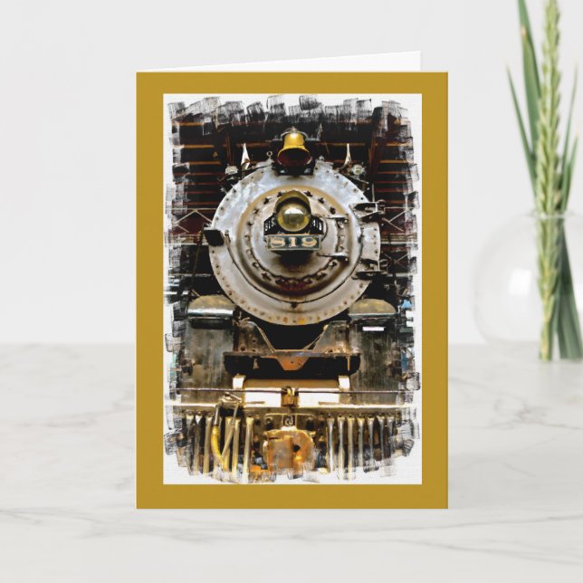 Vintage får det väl hälsningkortet kort (Framsida)