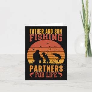 Vintage Far Son:s fiskepartner för Life Pappa M Kort