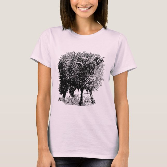 Vintage får tee (Framsida)