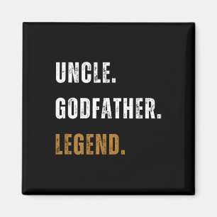 Vintage farbror Godfather Legend Funny New farbror Magnet