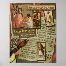 Vintage farbror Toms kabin Poster - Plocka Din Sto