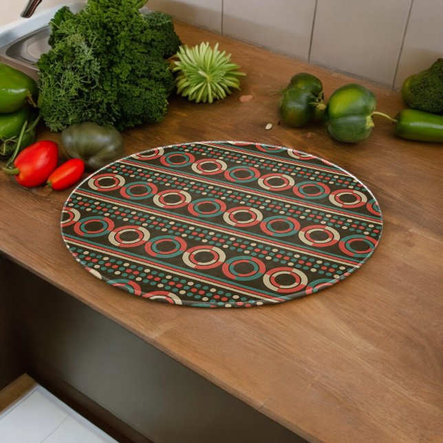 Vintage Färg Geometric Shape Mönster (Chopping Board)