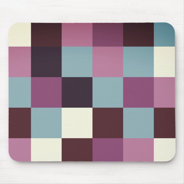 Vintage Färg Plaids Mousepad Musmatta (Framsidan)