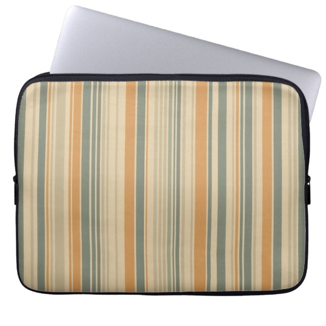 vintage-färgad Electronics Bag Laptop Fodral (Framsidan)