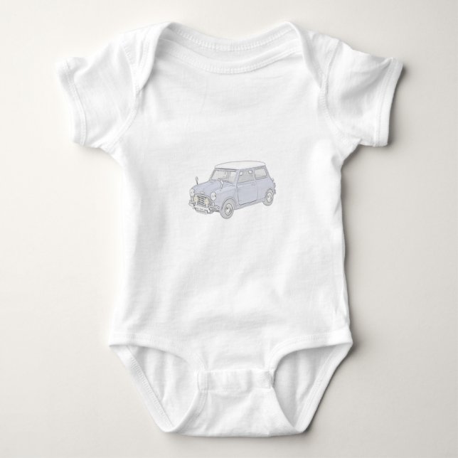 Vintage-färgad mini- Cooper Tee Shirt (Framsida)
