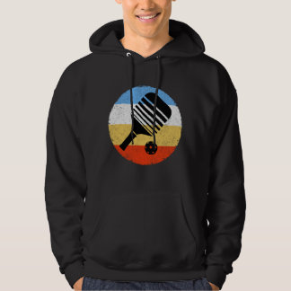 Vintage Färgad Retro Pickleball Hoodie