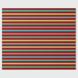 Vintage Färgad stripe Linjer Presentpapper