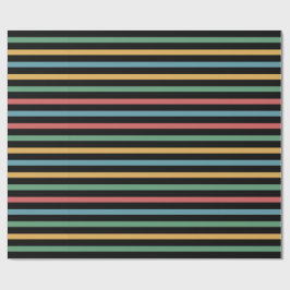 Vintage Färgad stripe Linjer Presentpapper