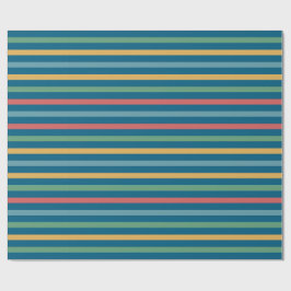 Vintage Färgad stripe Linjer Presentpapper
