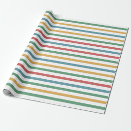 Vintage Färgad stripe Linjer Presentpapper