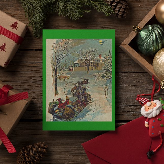 Vintage - färgade vykort för julgranar (Skapare uppladdad)