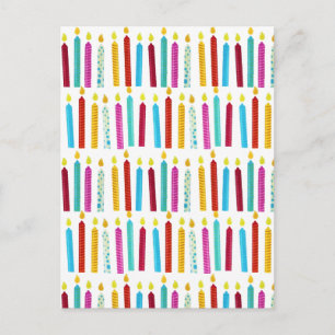 Vintage Färgfläckljus Party Vykort