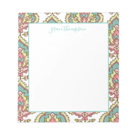 Vintage Färgfläckmönster Anteckningsblock