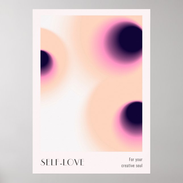 Vintage Färgfull Aura-effektövertoning Poster (Framsidan)