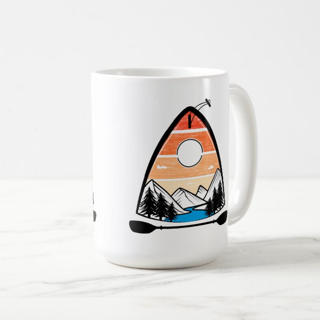 Vintage Färgfull utomhusbruk Kaffemugg (Framsida höger)