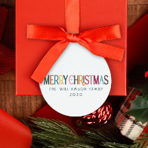 Vintage Färgfulla God jul Cute Retro Stars