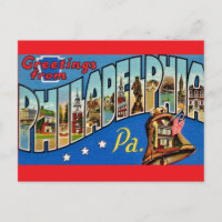 Vintage färgglad Philadelphia