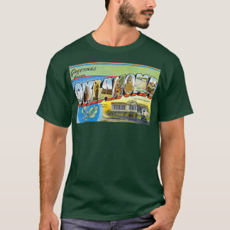 Vintage Färglöst Hälsning från Oklahoma T Shirt