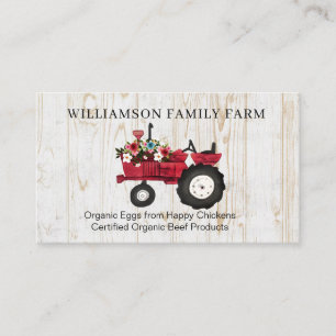 Vintage Farm Fresh Eggs & Kött Farmhouse Visitkort