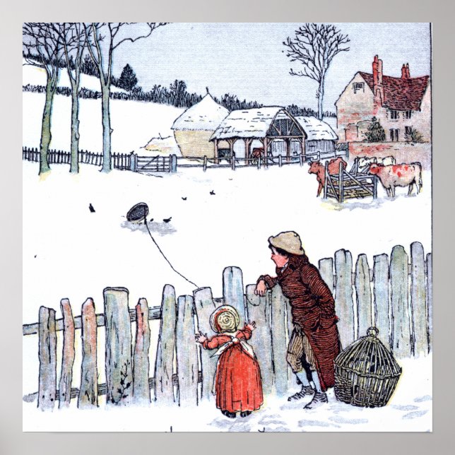 Vintage Farm Kids Poster (Framsidan)