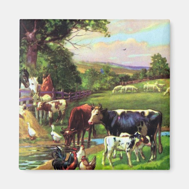 Vintage Farm Magnet (Framsidan)