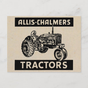 Vintage Farm Tractor Vykort