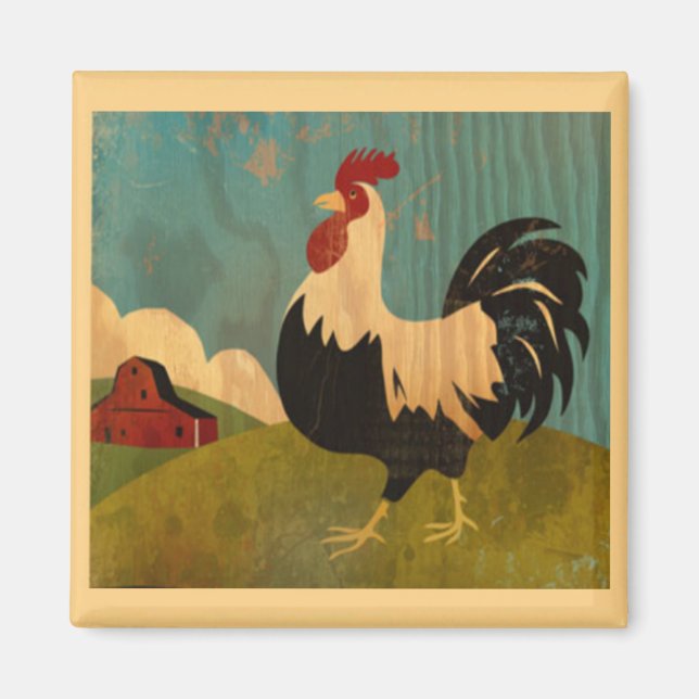 Vintage farm tupp Magnet (Framsidan)
