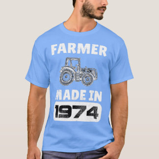 Vintage Farmer född 1974, 49 år gammal Far D T Shirt