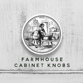Vintage Farmhouse Tvätt Room 🧺 ✨ White Knopp