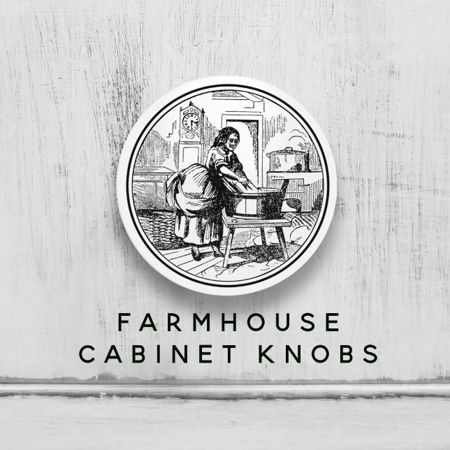 Vintage Farmhouse Tvätt Room 🧺 ✨ White Knopp (Vintage Farmhouse Laundry Room  White Ceramic Knob 🧺✨)