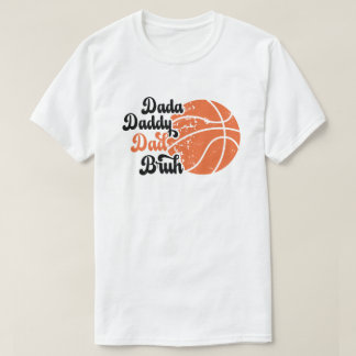 Vintage Fars dag Dada pappa Pappa Bruh Basketbal T Shirt