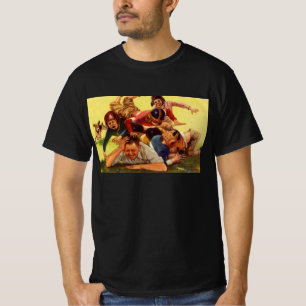 Vintage Fars dag, fotbolls-VM och Hund i familjen T-shirt