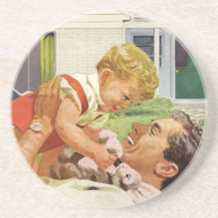 Vintage Fars Dag, Glad Familj i Förorterna Underlägg